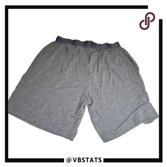 Tommy John Men's Heather Elastic Waist Logo Stretch Boxer Shorts Gray Large - Picture 2 of 4